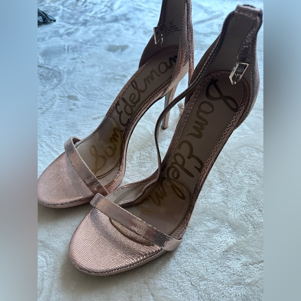 Rose gold heels